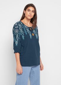 Tunika s 3/4 rukávem | Modrá | Vel. 32/34 (XS) | viskóza| bonprix