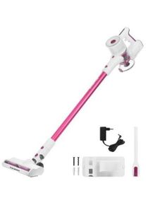Invictus X3 Akkustaubsauger Set 11-tlg. Facelift, 160 W, Boostmodus, pink/weiß