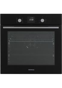 respekta AB700-33 EEK: A Einbaubackofen, 60cm breit, 80L, 8 Backofeneinstellungen, LED-Timer, Versenkknebel, Schwarz