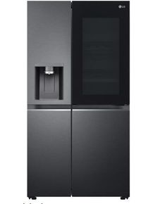 LG GSXV90MCDE Side-by-Side Kombination, 91cm breit, 635 L, NoFrost, Eis-, Crushed Ice- und Wasserspender, Craft Ice, Festwasseranschluss, Edelstahl sc