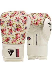 RDX FL6 Frauen Boxhandschuhe Floral Kunstleder, weiß, 12 oz