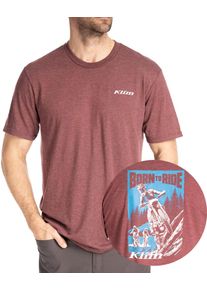 Klim Saddle Mountain, t-shirt , color: Brown/Grey/White , size: S