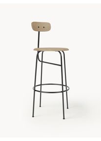 Audo Copenhagen Barová židle z kovu a dřeva Afteroom Béžová Dřevo, Kov Š 50 cm, V 101 cm