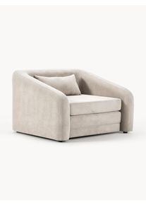 Rozkládací křeslo Eliot Bílá Látka Š 100 cm, H 94 cm | Westwing Collection