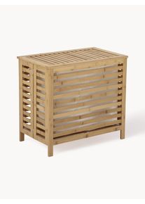 Bloomingville Bambusový prádelní koš s látkovou vložkou Aden Hnědá Bambus Š 59 cm, V 52 cm