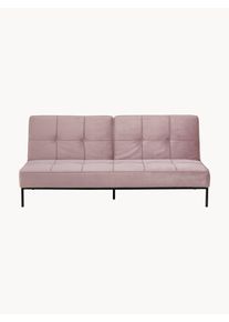 AC Design Sametová rozkládací pohovka Perugia (3místná) Pudrová Samet Š 198 cm, H 95 cm