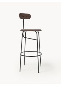 Audo Copenhagen Barová židle z kovu a dřeva Afteroom Hnědá Dřevo, Kov Š 50 cm, V 101 cm