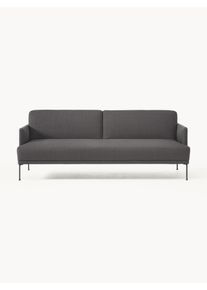 Rozkládací pohovka Fluente (3místná) Šedá Látka, Kov Š 220 cm, H 88 cm | Westwing Collection