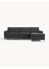Rozkládací pohovka s matrací Cucita (3místná) Šedá Látka Š 274 cm, H 164 cm, pravé rohové provedení | Westwing Collection