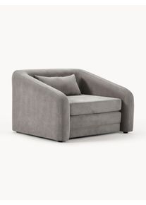 Rozkládací křeslo Eliot Šedá Látka Š 100 cm, H 94 cm | Westwing Collection