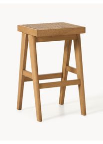 Barová židle s vídeňskou pleteninou Sissi Béžová Dřevo, Ratan, Masivní dřevo Š 46 cm, V 75 cm | Westwing Collection