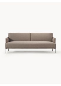 Rozkládací pohovka Fluente (3místná) Hnědá Látka, Kov Š 220 cm, H 88 cm | Westwing Collection