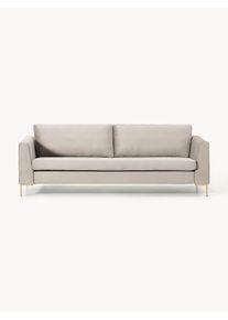 Sametová pohovka Luna (3místná) Šedá Samet Š 230 cm, H 95 cm | Westwing Collection