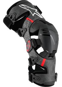 Alpinestars Supertech RK-10 Plasma, knee braces , color: Black/Red , size: XL
