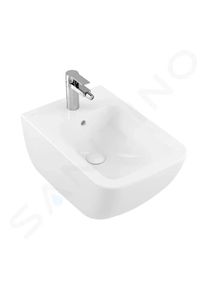 Villeroy & Boch VILLEROY & BOCH Venticello Závěsný bidet, s 1 otvorem pro baterii, alpská bílá 44110001