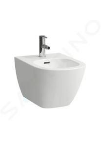 Laufen Lua Závěsný bidet, otvor pro baterii, LCC, bílá H8300814003021