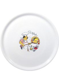 Hendi Pizzateller mit traditionellem Muster Ø330mm und glasiert