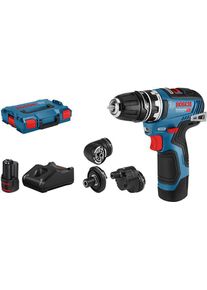 Bosch GSR 12V-35 FC Professional Akku-Bohrschrauber, in L-Boxx mit 2x 3,0Ah Akku, Zubehör-Set (06019H3000)