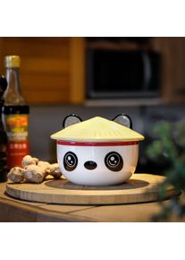Ciotola Kawaii Panda con coperchio per fan dell'Anime