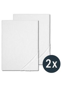 Простирадло Sleezzz Basic стрейч-молетон приталене 80x190 - 100x210 см подвійна упаковка