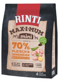 Rinti Max-i-Mum MINI Adult | mit Huhn | 4 kg getreidefreies Hundefutter