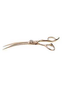Andis GEIB Crystal Gold Schere | 22 cm | gebogen