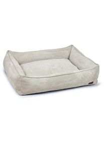Designed by Lotte Gerippt Hundekorb, 95x80x23cm, hellgrau