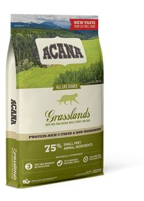 Acana Cat | Grasslands | mit Huhn, Ente & Truthahn | Katzenfutter | 1,8 kg