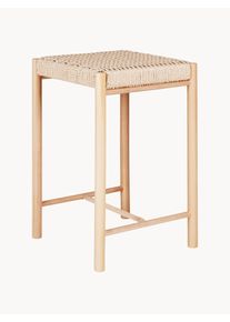 House Nordic Barová stolička z topolového dřeva Abano Béžová Dřevo, Masivní dřevo Š 42 cm, V 67 cm