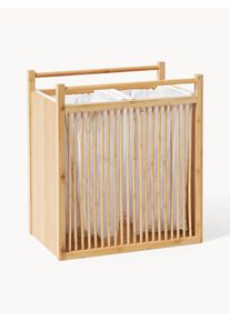 Prádelní koš z bambusu Drake Béžová Bambus Š 54 cm, V 60 cm | Westwing Collection
