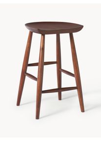 Barová židle z mangového dřeva Nino Hnědá Masivní dřevo Š 40 cm, V 66 cm | Westwing Collection