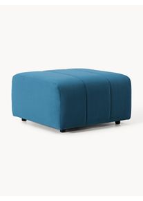 Sametová podnožka Lena Modrá Samet Š 78 cm, H 75 cm | Westwing Collection