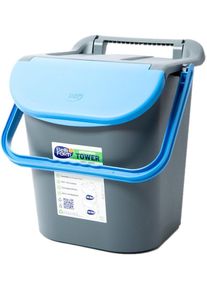 Belli e Forti Mülleimer, stapelbar, 30L, blau