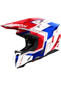 Airoh Twist 3 Dizzy, motocross helmet , color: White/Blue/Red , size: XL