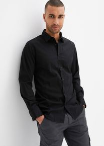 Business košile se strečem Slim Fit | Černá | Vel. 49/50 (4XL) | bonprix