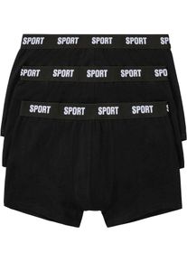 Přil&eacute;hav&eacute; boxerky s bavlnou (3 ks v balen&iacute;) | Čern&aacute; | Vel. 5 (M) | bonprix