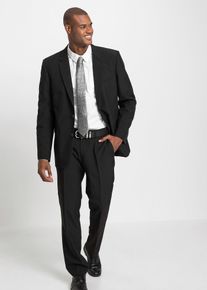 Oblek s košilí a kravatou (4dílná souprava) Regular Fit | Černá | Vel. 50 | bonprix