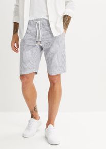 Bermudy Regular Fit se lnem | Modrá | Vel. 48 | len| bonprix