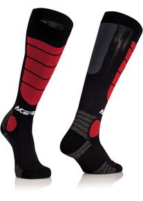 Acerbis MX Impact, socks long , color: Black/Red , size: S/M