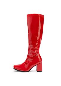 Pleaser Retro Stiefel Stretchlack red
