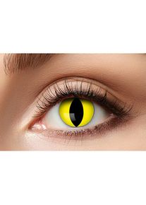 maskworld Lentillas De Ojos De Gato Amarillas &ndash; Veganas