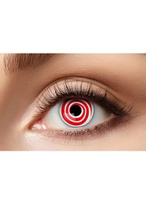 maskworld Lentillas De Espirales Rojas