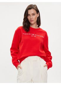 Tommy Hilfiger dámská červená mikina - XS (XND)