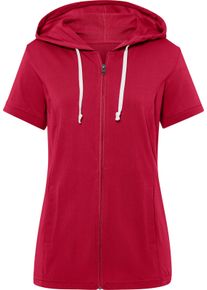 Damske Halenka s kapuc&iacute; červen&aacute; ,velikost 38