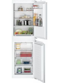 Siemens KI85NNFE0 iQ100 Einbau Kühl-/Gefrierkombination, Nischenhöhe 177,2 cm, 249 L, noFrost, Festtürtechnik, auto Airflow, safety Glas