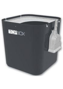 Pioneer Pet Top Box Katzentoilette, anthrazit