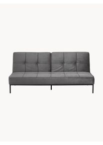 AC Design Sametová rozkládací pohovka Perugia (3místná) Šedá Samet Š 198 cm, H 95 cm