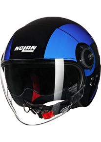 Nolan N21 Visor Bicromo 351, open face helmet , color: Black/Dark Blue/Blue , size: S