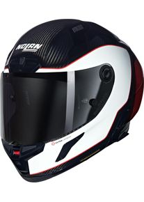 Nolan X-804 RS Ultra Carbon Asso Di Picche 343, full face helmet , color: Black/White/Red , size: XL