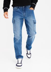 Termodžíny cargo Relaxed Fit Straight | Modrá | Vel. 42 | bonprix